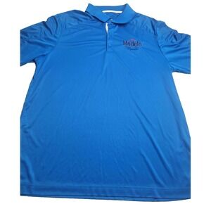 Cerveza Modelo‎ Especial Blue Short Sleeve Polo Elevate Sport Men's XL